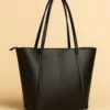 ZEENORA Brown Rexine Tote Bag for Girls School Office Use