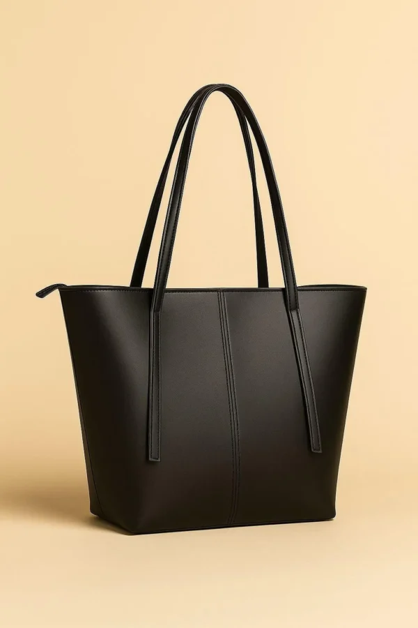 ZEENORA Brown Rexine Tote Bag for Girls School Office Use
