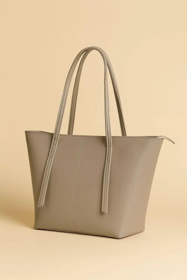 ZEENORA Brown Rexine Tote Bag for Girls School Office Use