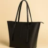 ZEENORA Brown Rexine Tote Bag for Girls School Office Use