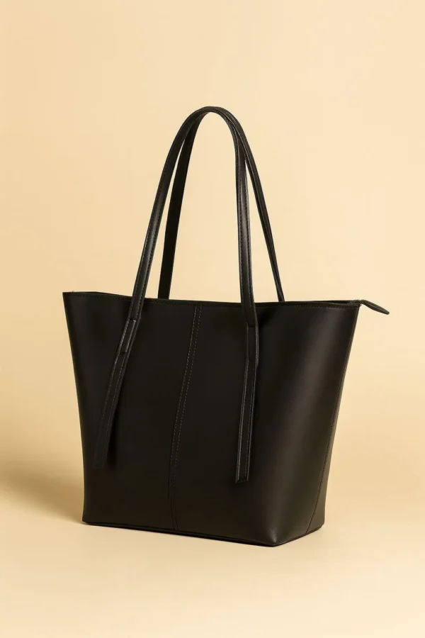 ZEENORA Brown Rexine Tote Bag for Girls School Office Use